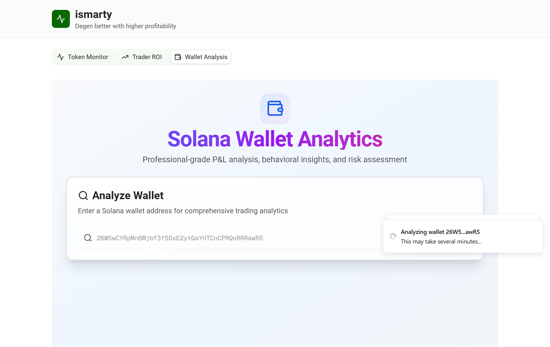 Wallet Analysis